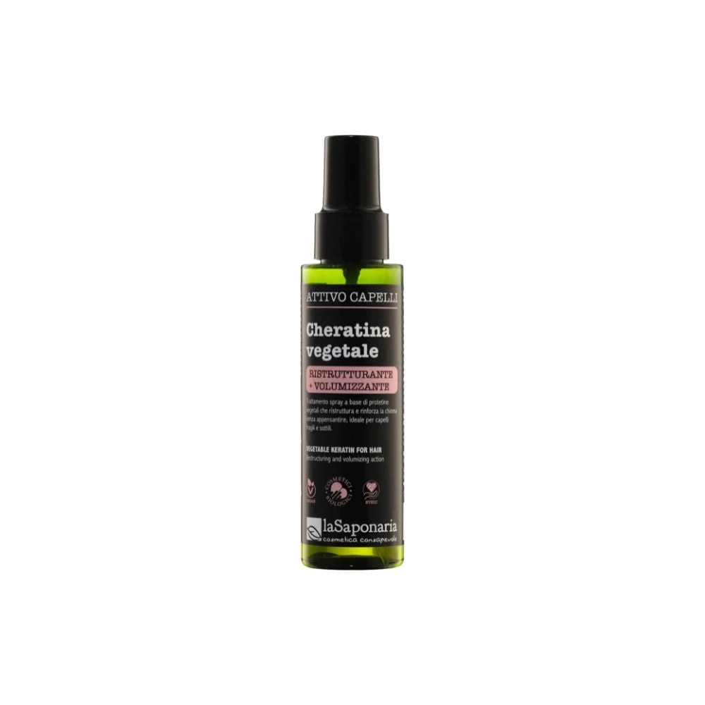 La saponaria Attivo Spray Capelli Ristrutturante Cheratina Vegetale 100 ml