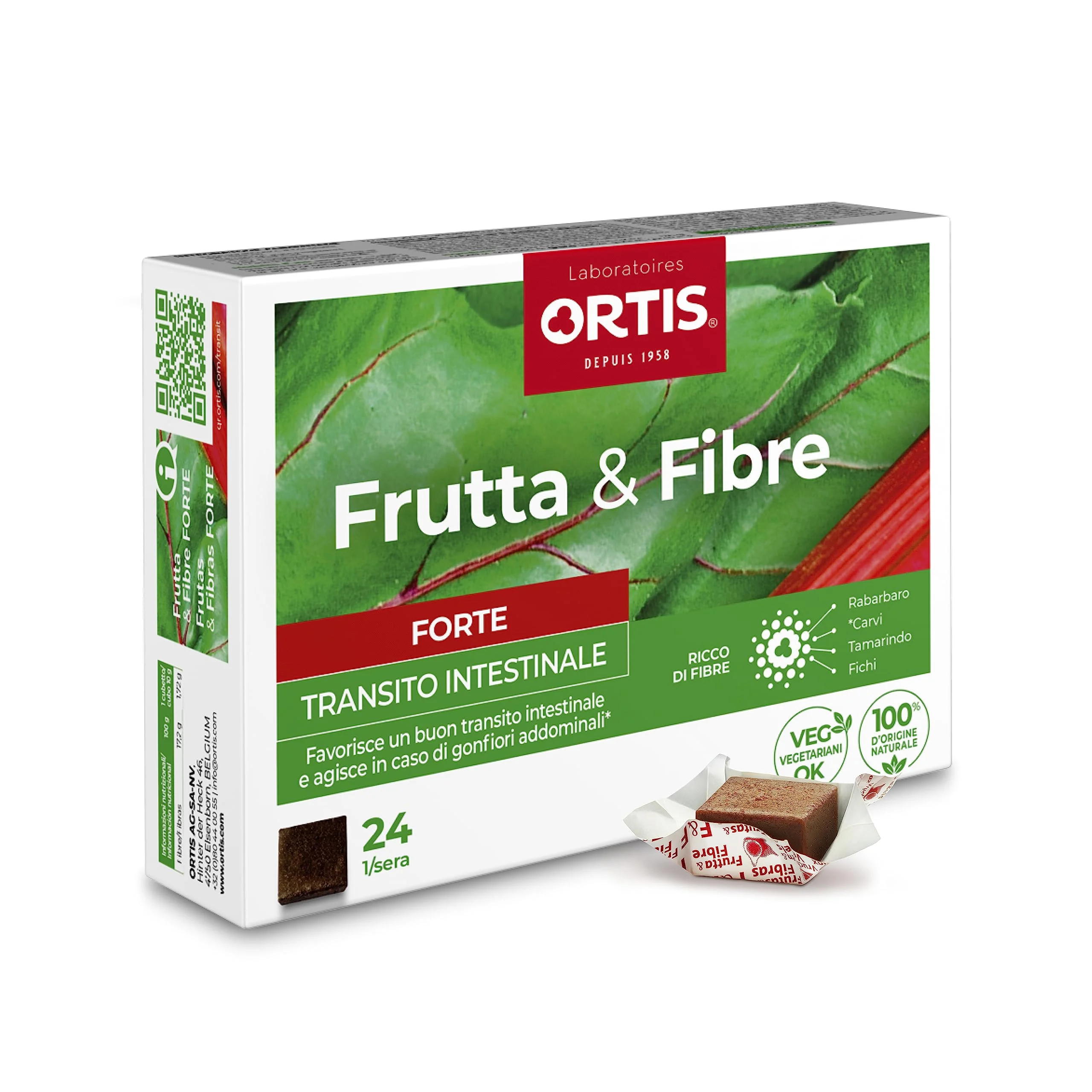 Ortis Fruits & Fibres Forte 24 cubi