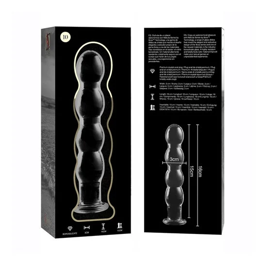 Ibiza Nebula Modelo 10 Dildo Cristal Rosa 16,5x3,5cm 1ud