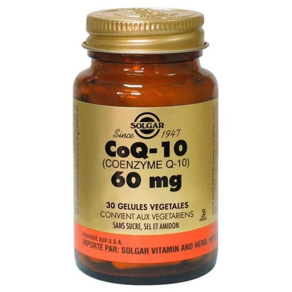 Solgar CoQ 10 60mg Cardiovascolare Antiossidanti 30 capsule vegetali