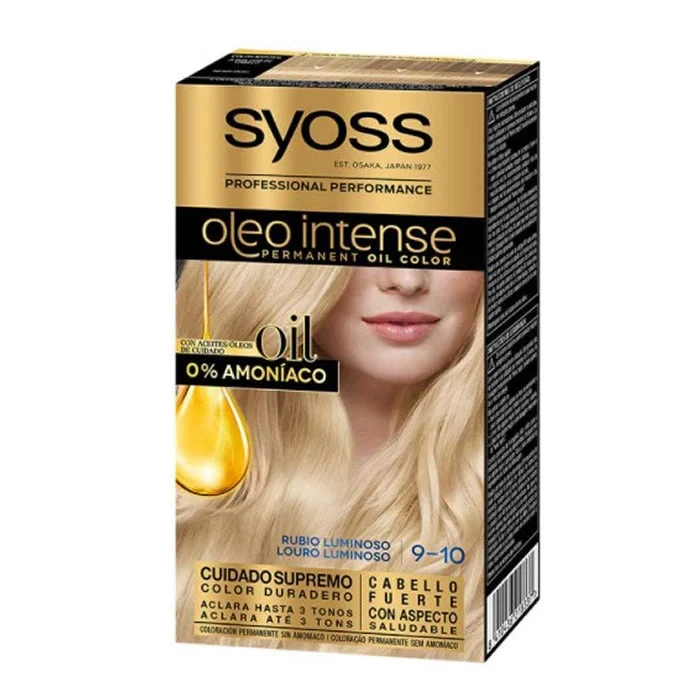 Syoss Oleo Colore Intenso Permanente 9-10 Biondo Luminoso