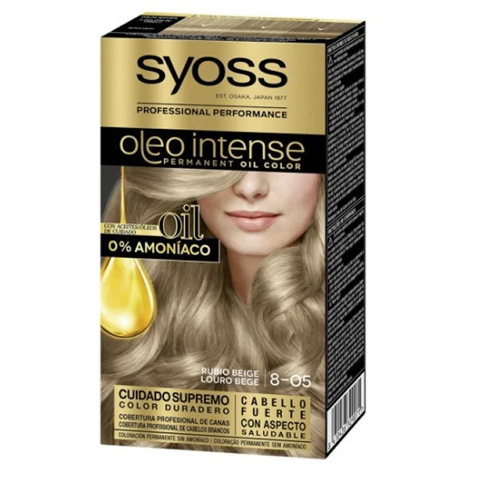 Syoss Oleo Colore Intenso Permanente 8-05 Biondo Beige