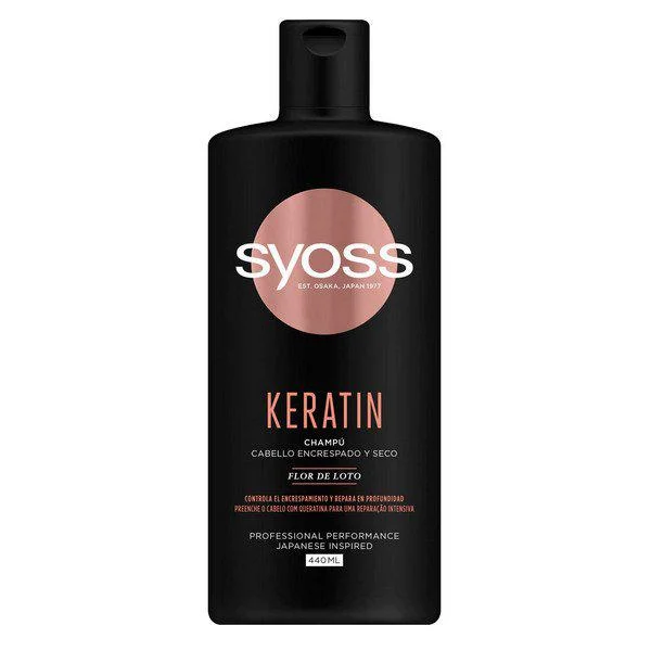 Syoss Keratin Shampoo Capelli crespi e secchi 440 ml