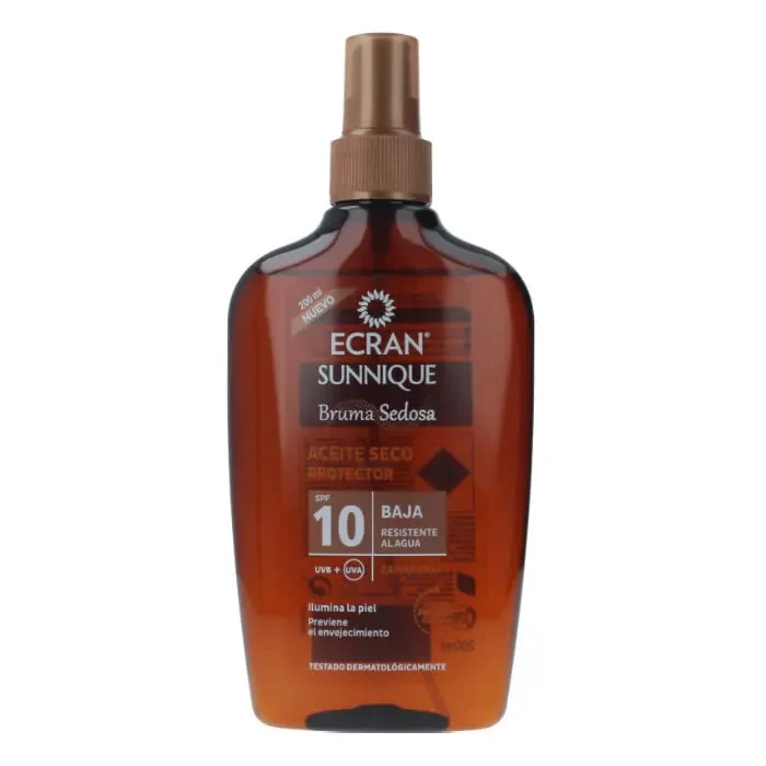 Ecran Sunnique Olio secco protettivo Silky Spf10 200 ml