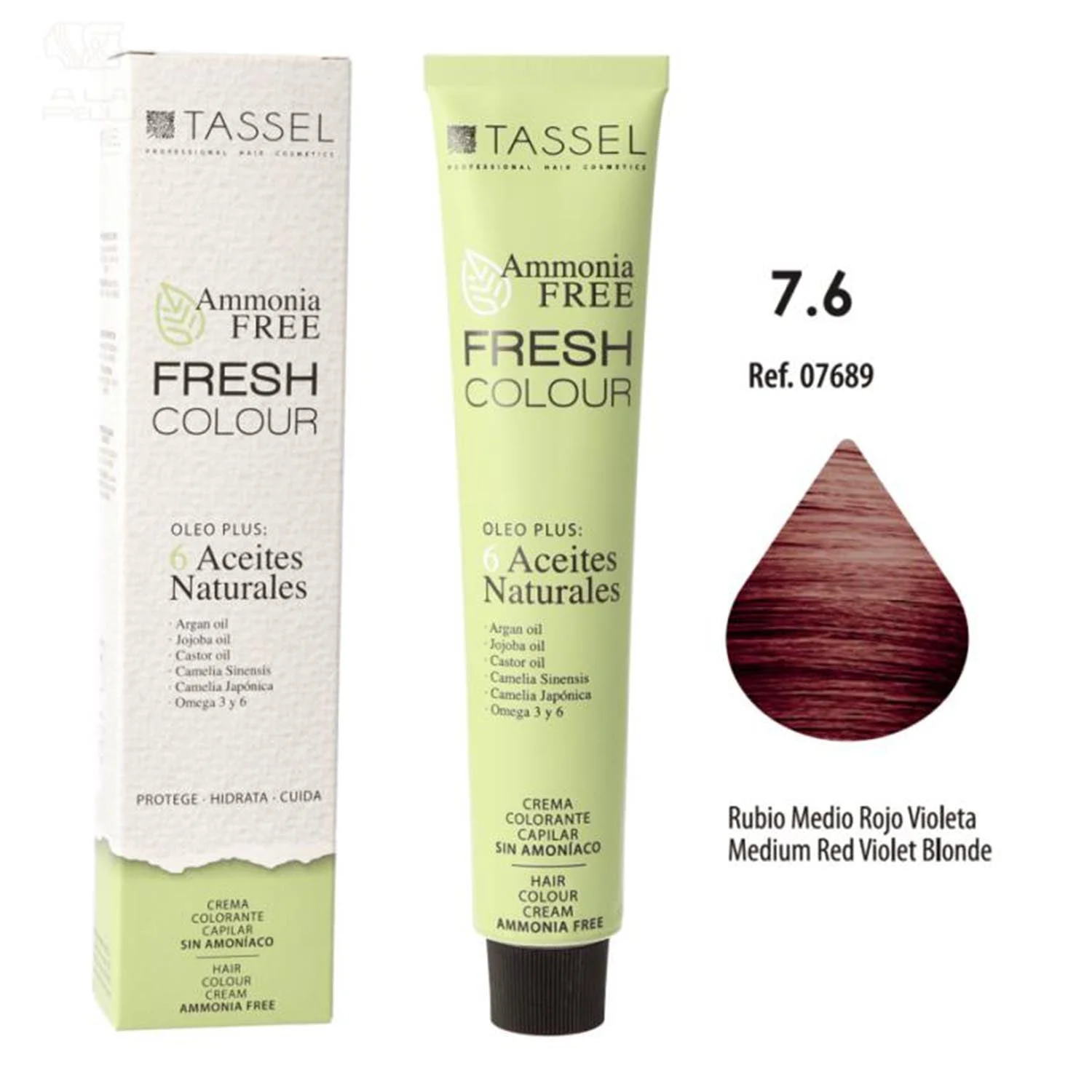 Eurostil Fresh Color Crema Decolorante 7.6 Biondo Medio Rosso Viola Senza Ammoniaca 1un
