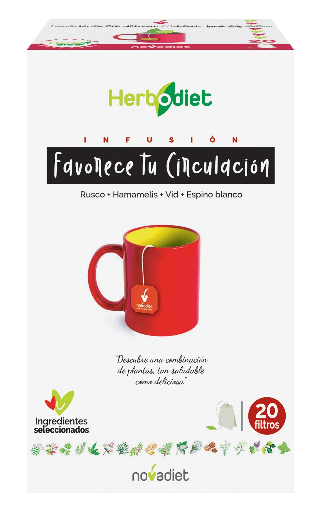 Novadiet Herbodiet Favorisce La Tua Circolazione 20 Filtri