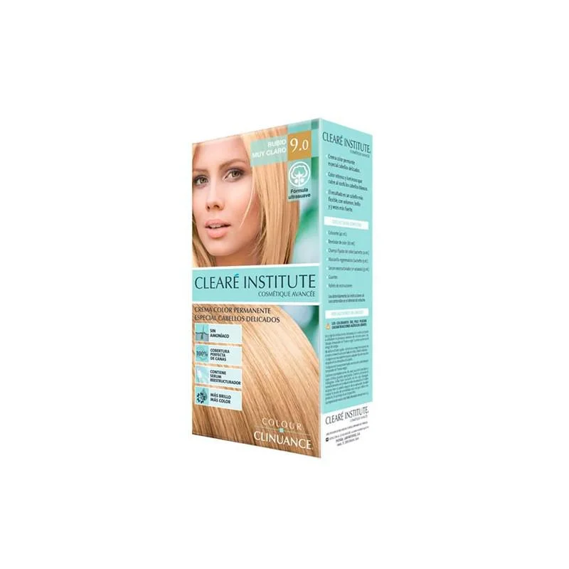Clearé Institute Colorazione 9,0 Biondo Chiarissimo Capelli Delicati