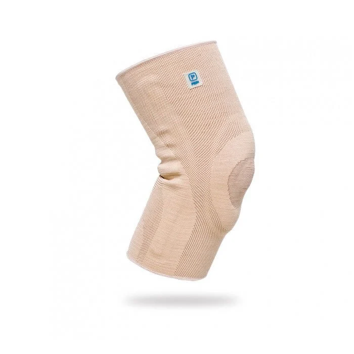Ginocchiera elastica con cuscinetto in silicone e stabilizzatori laterali S.M