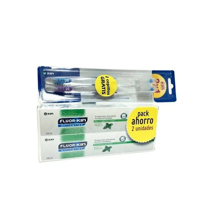 Kin Fluorkin dentifricio 125ml Set 4 Pezzi 2018