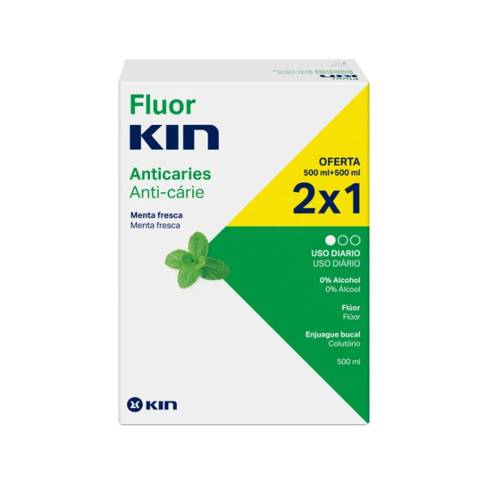 Kin Fluorkin collutorio 2x500ml
