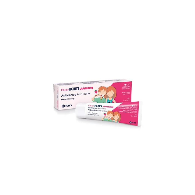 Dentifricio Fluor-Kin Junior al gusto di fragola 75ml