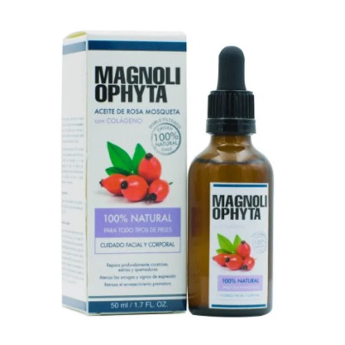 Magnoliophyta Olio di rosa canina con collagene 50 ml