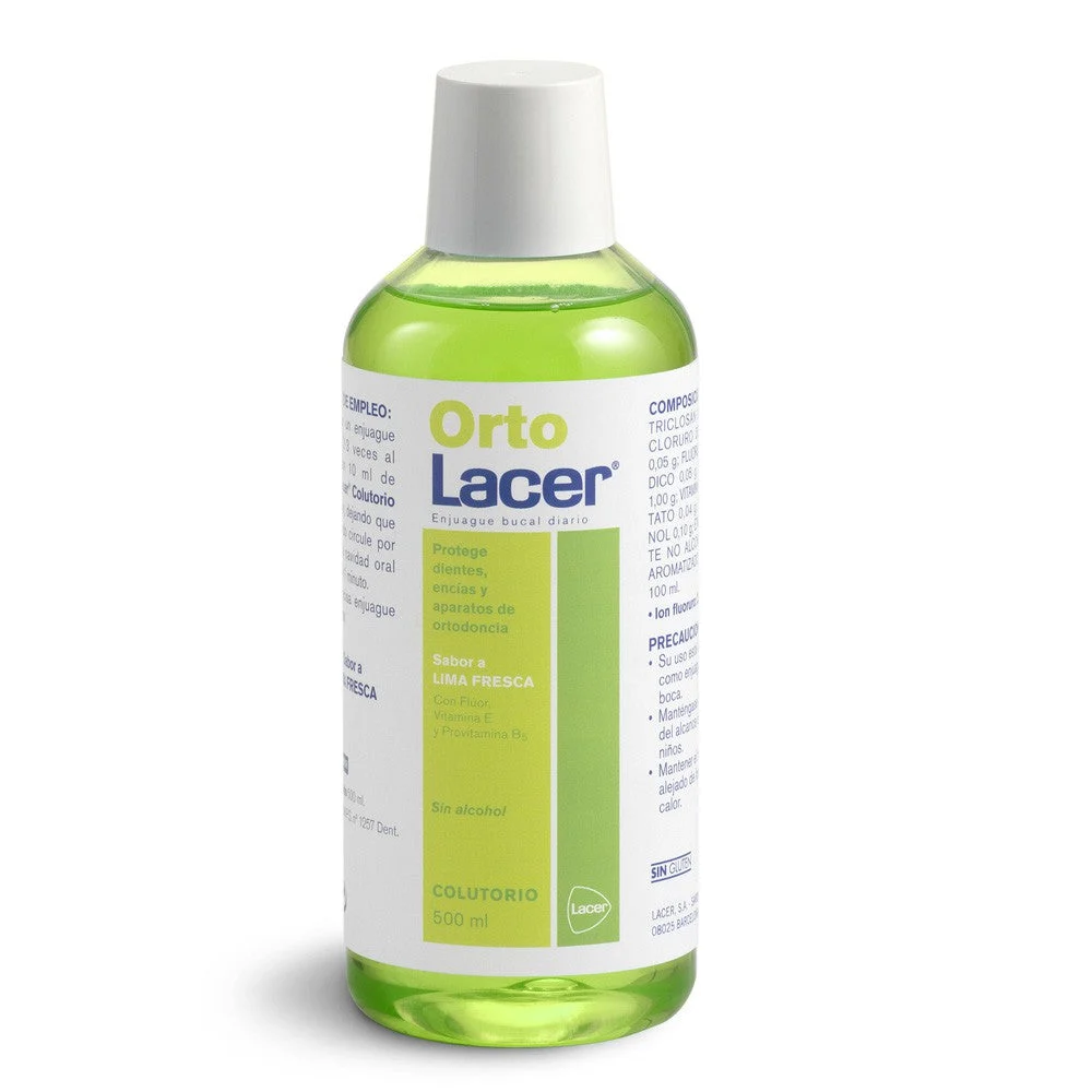 Collutorio Ortholacer al gusto di lime 500ml