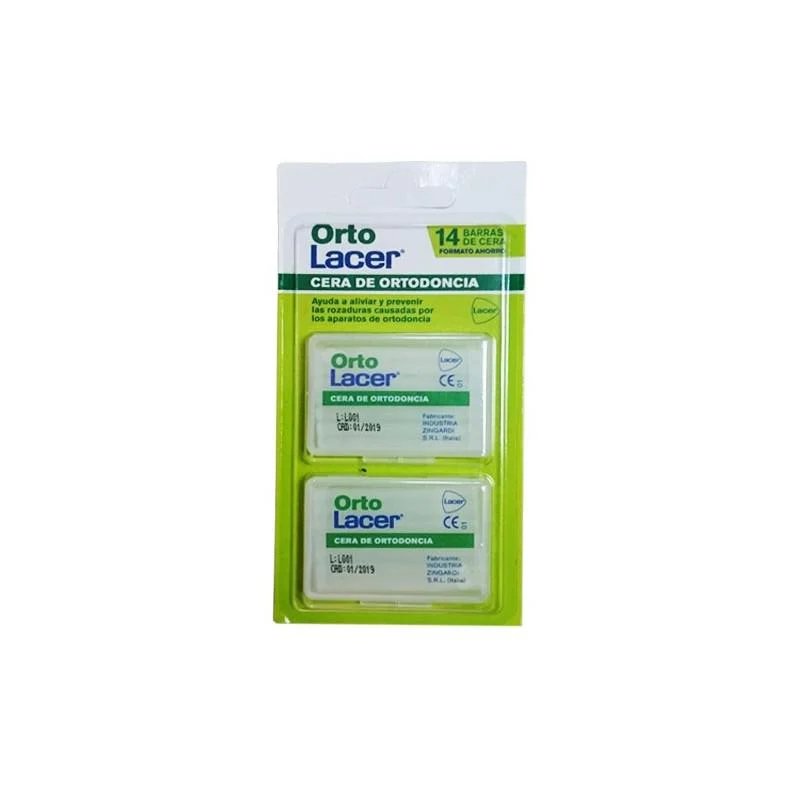 Cera ortodontica protettiva Ortholacer con 14 barre