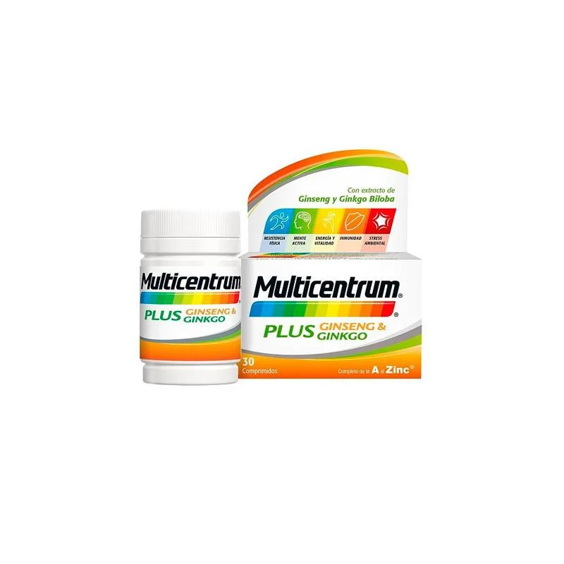 Multicentrum Plus Ginseng y Ginkgo 30 Compresse