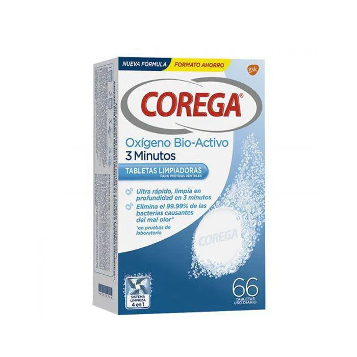 Corega 3 minuti Active Oxygen 60 Unità