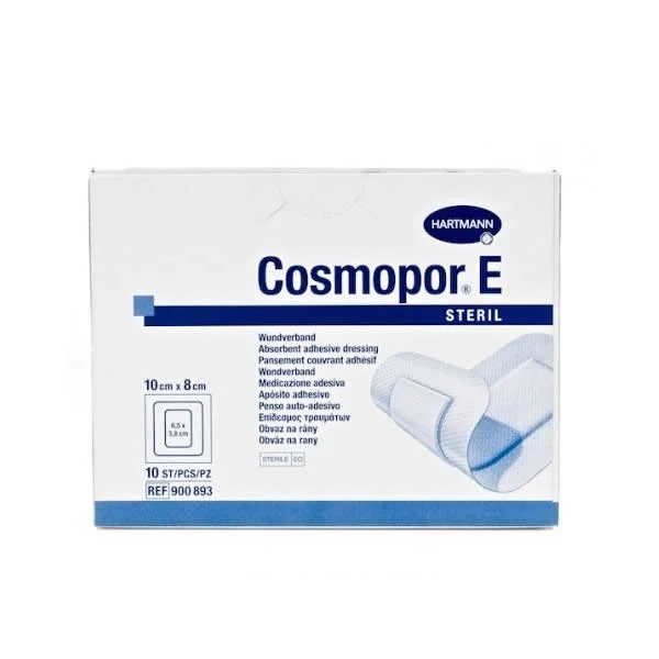Hartmann Cosmopor E Medicazione adesiva assorbente per sterili 10X8cm 10 unità