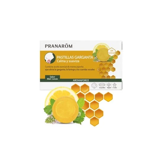 Pranarôm Aromaforce Pastiglie Gola Miele Limone 24 Unità