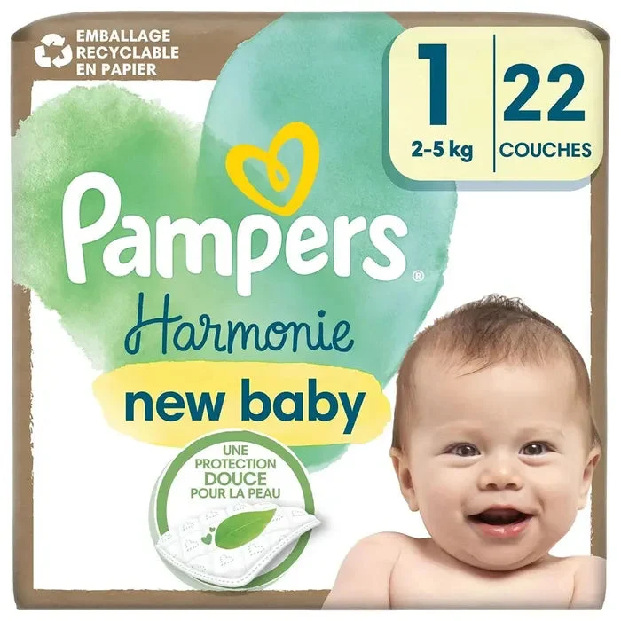 Pampers Harmonie Strati Taglia 1 da 2 a 5Kg x22