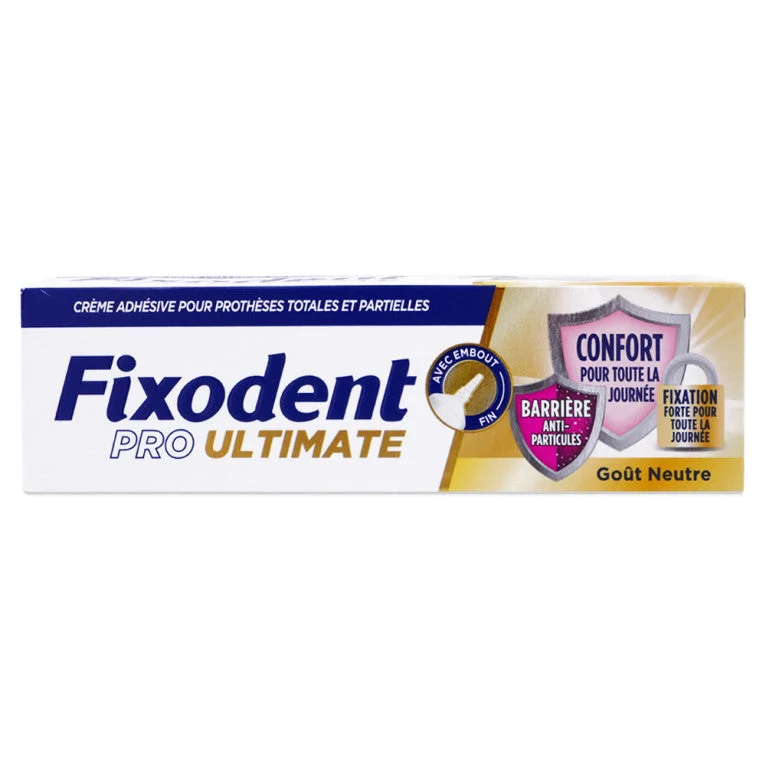 Fixodent Pro Ultimate Crema Adesiva Per Protesi Totali & Parziali Gusto Neutro 40ml
