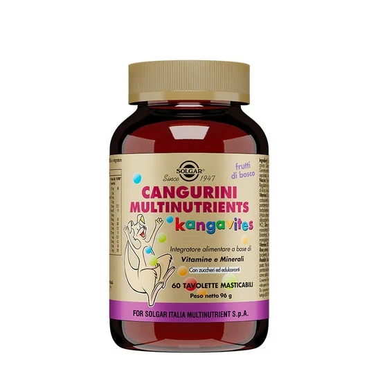 Solgar Cangurini Multinutrients Kangavites Frutti di Bosco 60 tavolette masticabili