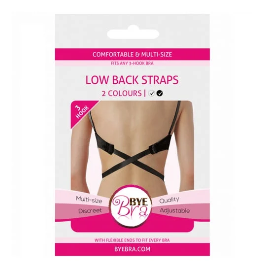 Bye Bra Open Back Bra Adapter Black and White 3 Unità