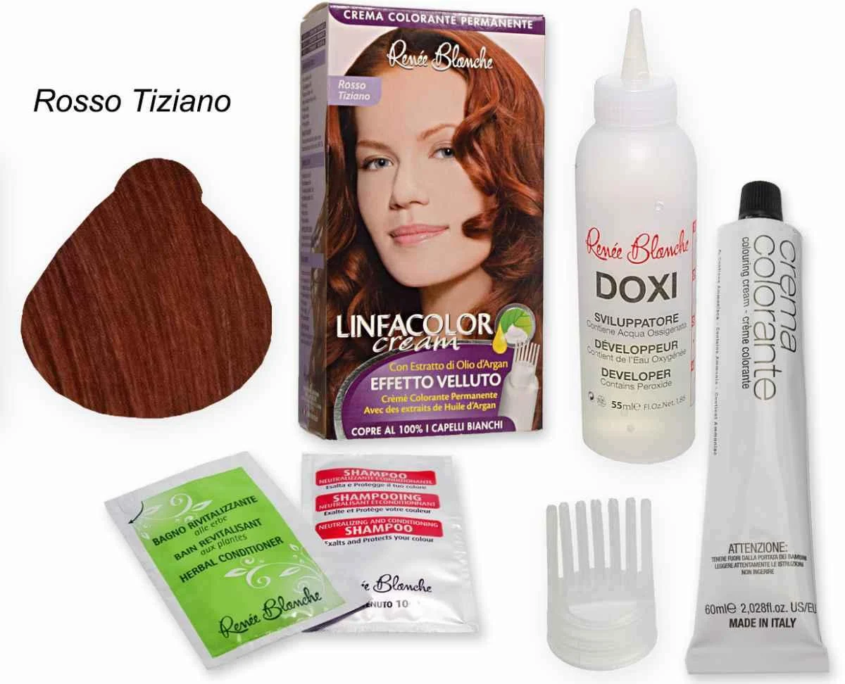 Linfacolor cream rosso tiziano