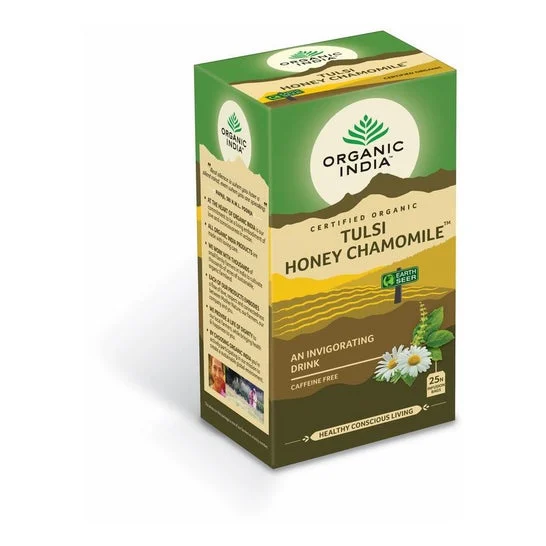 Organic India Tulsi Miele Camomilla 25 pezzi