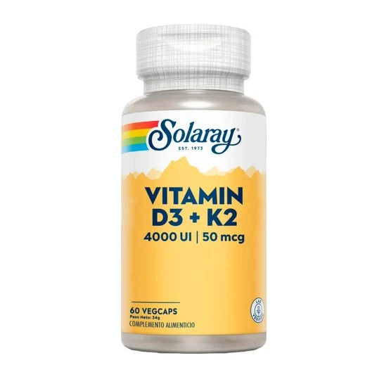 Solaray Vitamina D3+K2 60caps