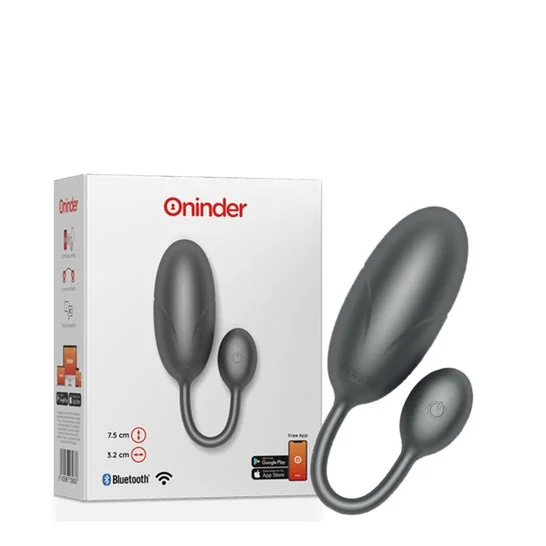 Oninder Tokyo Huevo Vibrador Negro 7.5x3.2cm Free App 1ud