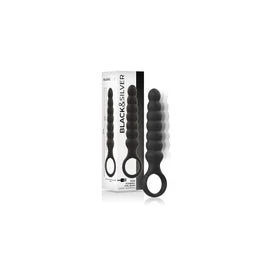 Black&Silver Bob Potente Cadena Anal Silicona 1ud