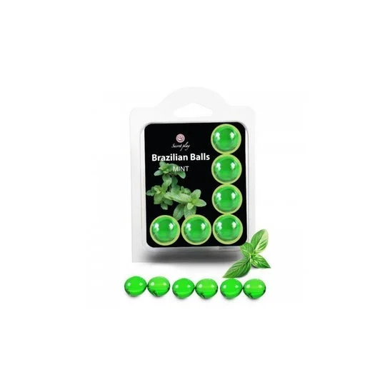 Secretplay Set palle brasiliane Menta piperita 6 pezzi