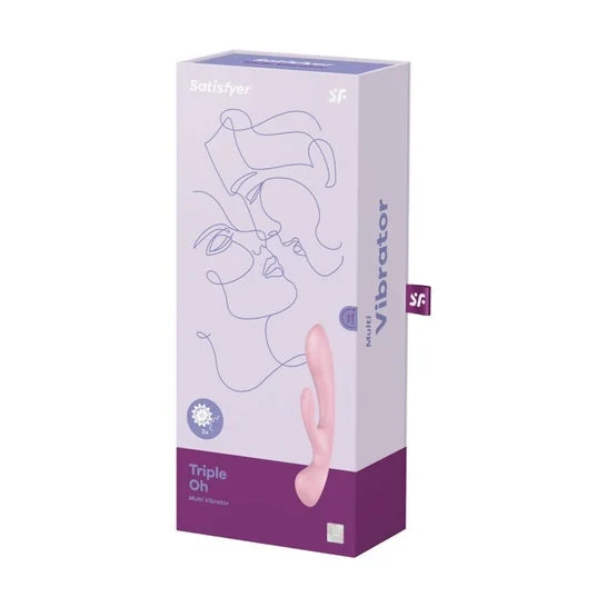 Satisfyer Triple Oh Vibrador Híbrido Rojo 1ud
