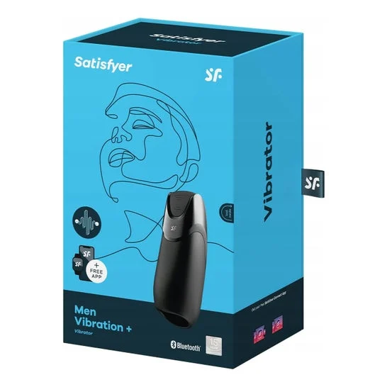 Satisfyer Men Vibration + Masturbator Black 1 UnitÃ