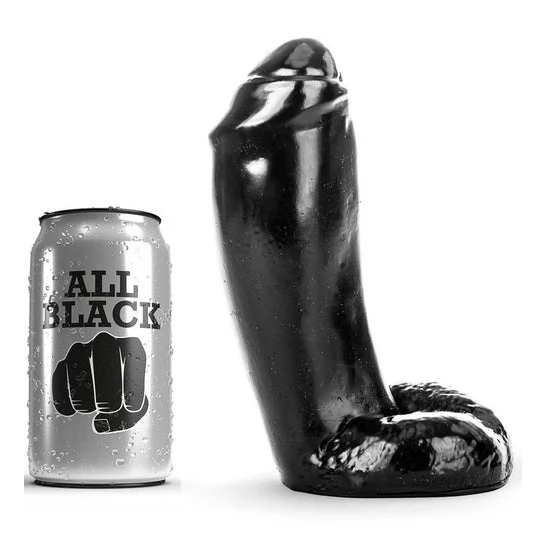 Tutto nero Dildo realistico 18cm 1pc