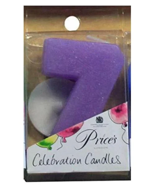 Price's Celebration Candles Number 7