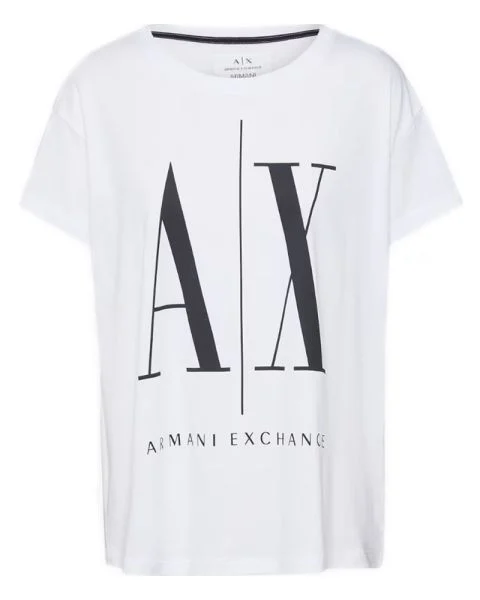 Armani Exchange Icon Period Women T-Shirt Hvid Str. M