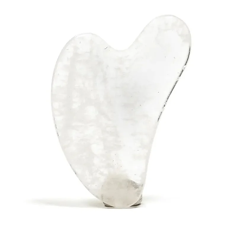 Pietra da Massaggio Gua Sha – Cristallo di Rocca - 8cm