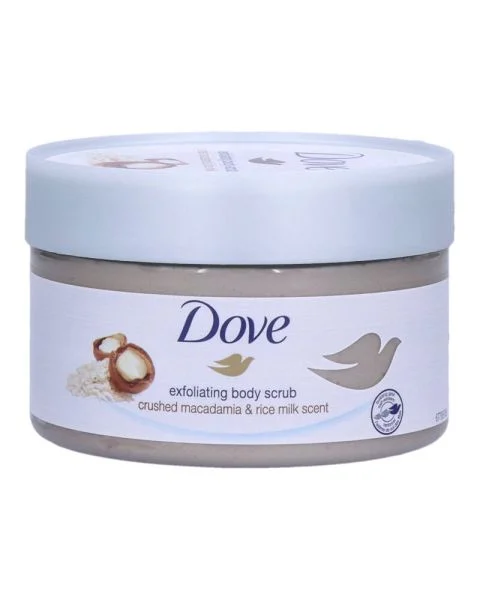 Dove Exfoliating Body Scrub Macadamia And Rice Milk