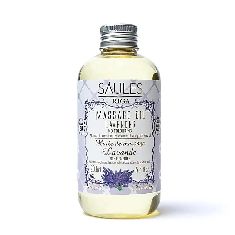 Lavanda - Olio da massaggio naturale - Saules Fabrika - 200ml