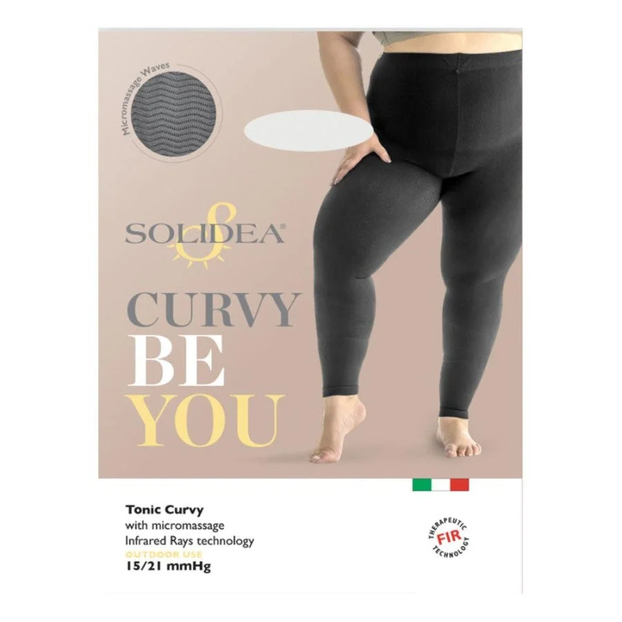 Solidea Be You Bamboo Tonic Curvy Leggings elasticizzante Nero 4L XL