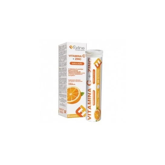 Farline Vit C + Zn 20 Comp Ef