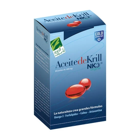 100% Olio Naturale 100% Krill Nko 80 Caps