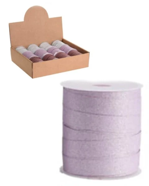 Excellent Houseware Nastro regalo glitter rosa
