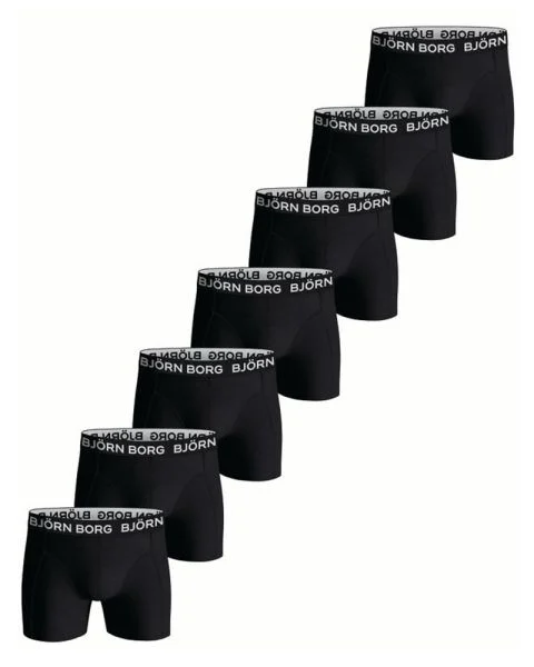 Björn Borg Cotton Stretch Shorts 7-pack Black - Str. S
