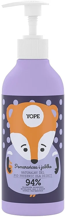 Gel doccia naturale per bambini "Orange and Apple"