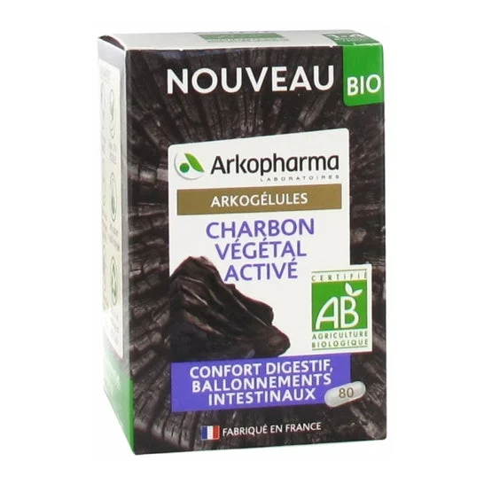 Arkopharma Arkocapsules Carbone Vegetale Attivato Bio 80 Softgel