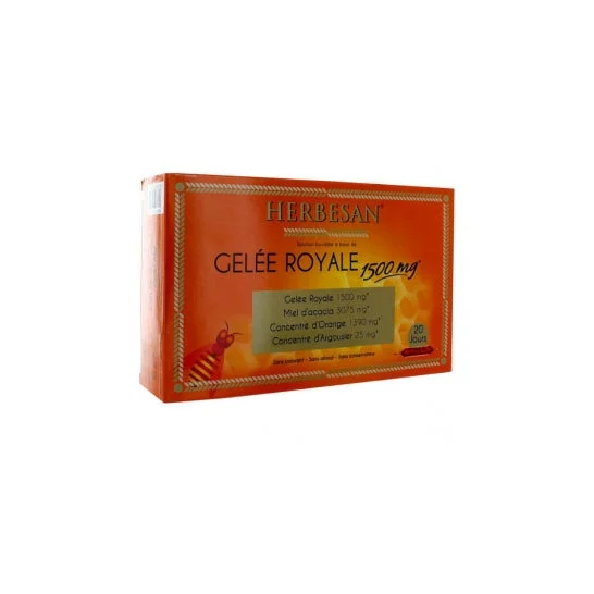 Miele e Pappa Reale di erbe 1500mg 1500mg 20 fiale da 15ml