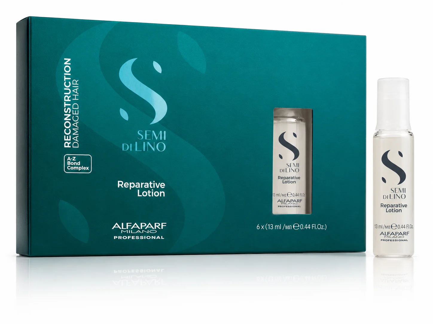 Alfaparf Milano Semi di Lino Reconstruction Reparative trattamento rigenerante per capelli rovinati 6× 13 ml
