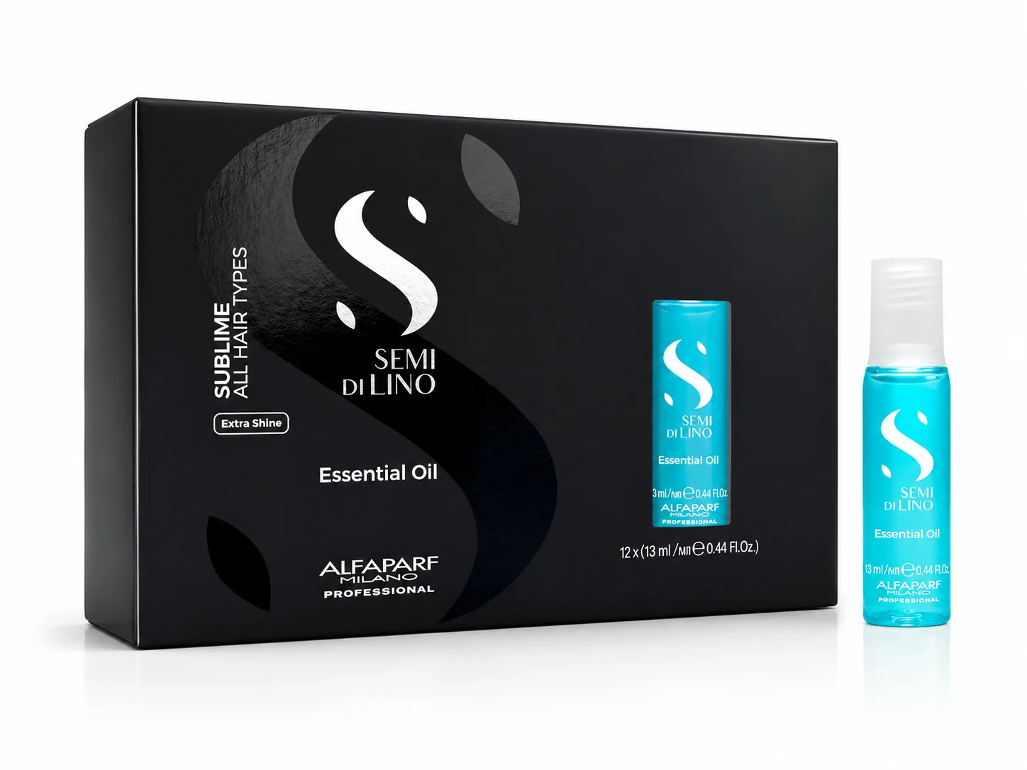 Alfaparf milano Semi di Lino Sublime Essential Oil (12 x 13 ml) - Olio essenziale per tutti i tipi di capelli - 13 ml